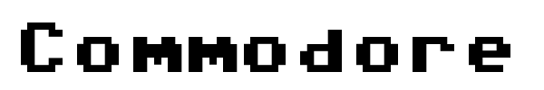 Commodore 64 Pixelized font preview